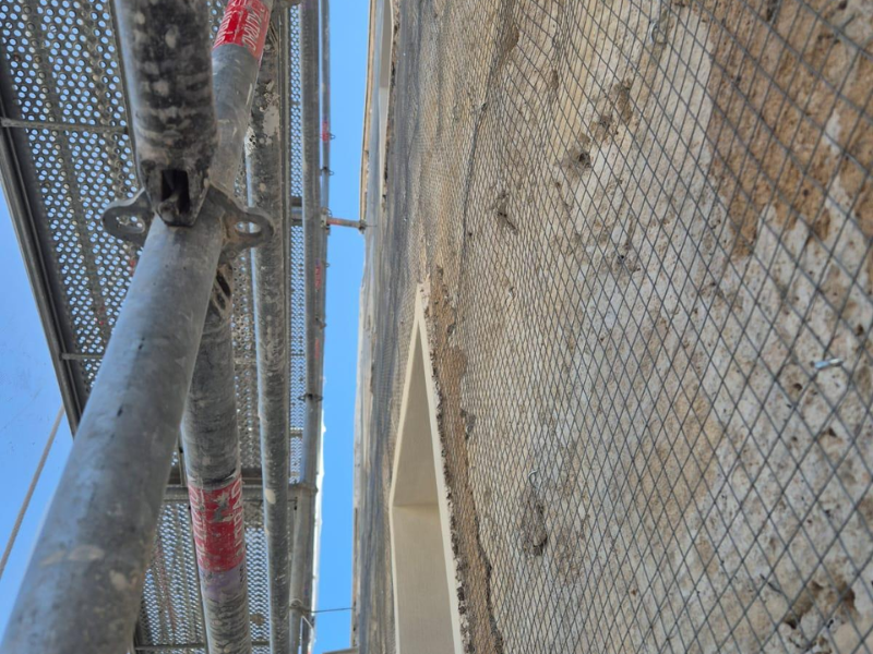 travaux facade detail mur exterieur preparation support ravalement